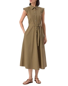 Платье-рубашка без рукавов с поясом Liu jo