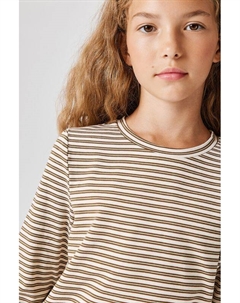 Лонгслив хлопковый в полоску Acoola