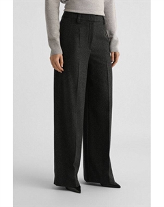 Брюки из смесовой шерсти свободного кроя Marc o'polo