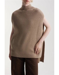 Джемпер из смесовой шерсти без рукавов с воротником стойкой Urban tiger