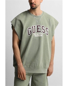 Свитшот хлопковый без рукавов Guess