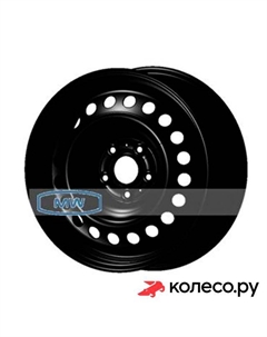 Штампованный диск 17016 AM 7x17/5*108 D54.1 ET40 black Magnetto