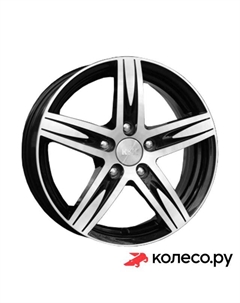 Литой диск Андорра (КС586) 7.5x18/5*112 D66.6 ET40 Алмаз-черный Кик