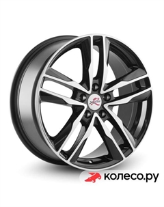 Литой диск R128 7.5x18/5*114.3 D67.1 ET45 BK/FP X`trike rst