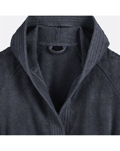 Халат с капюшоном из махровой ткани 450 гм черный La redoute interieurs