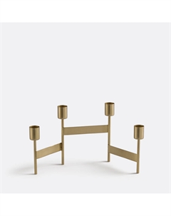 Подсвечник латунный на 4 свечи Nymora желтый La redoute interieurs