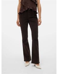 Брюки широкие каштановый Vero moda