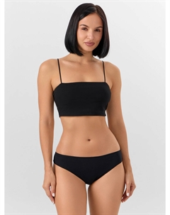 Трусы женские бразилиана черные с кружевными вставками Mark formelle