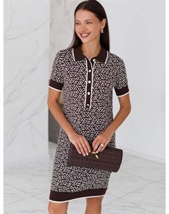 Платье вязаное кофейный Vilatte