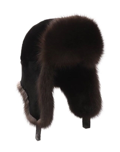 Меховая шапка-ушанка Майкл из соболя и норки Furland