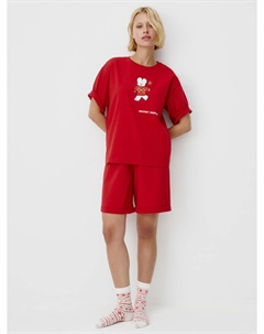 Домашние шорты с патчем на поясе Sela