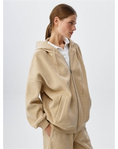 Вельветовое худи оверсайз на молнии Sela