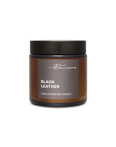 Свеча в банке Black leather Hoff