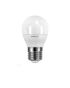 Лампа светодиодная LED-G45-7W-E27-4K Шар 7Вт E27 4500K 172-265В (12145) Ergolux