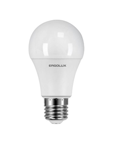 Лампа светодиодная LED-A60-15W-E27-3K ЛОН 15Вт Е27 3000К 220-240В, ПРОМО (14308) Ergolux