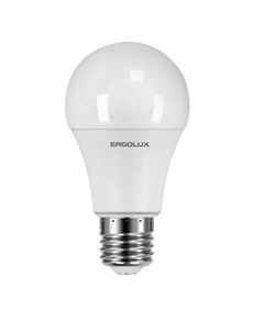 Лампа светодиодная LED-A60-15W-E27-4K ЛОН 15Вт Е27 4500К 220-240В, ПРОМО (13638) Ergolux