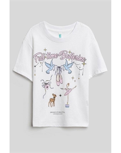 Футболка хлопковая с принтом Acoola