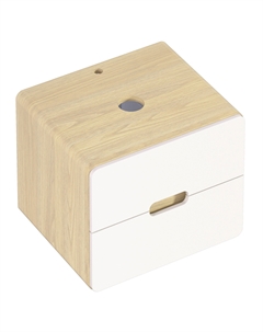 Тумба под раковину со столешницей Vortex 60, орех лучистый, белый 1marka