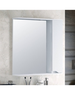 Зеркало Теона 80 R белое Corozo