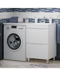 Тумба с раковиной Альтаир 120 под стиральную машину R Corozo