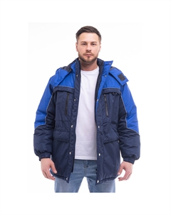Куртка рабочая мужская утепленная Вега 56-58 рост 182-188 см темно-синяя/васильковая Sprut