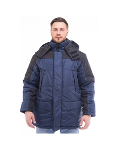 Куртка рабочая мужская утепленная Сити 48-50 рост 170-176 см темно-синяя/черная Sprut