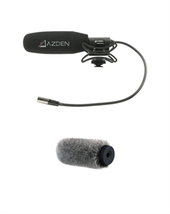 Azden SGM-250MX Mini-XLR направленный микрофон с комплектом ветрозащиты для Blackmagic Pocket Cinema (крепление Shockmount, только Phantom)