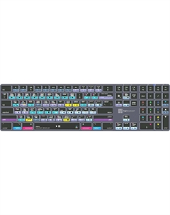 Беспроводная клавиатура Logickeyboard TITAN DaVinci Resolve для Mac