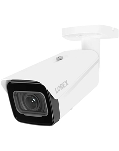 Уличная сетевая цилиндрическая камера Lorex LNB95MBW N4 Lite серии Nocturnal 4K UHD с функцией ночного видения (белая)
