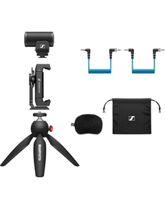 Мобильный комплект Sennheiser MKE 200: сверхкомпактный направленный микрофон с креплением на камеру и возможностью записи на смартфон