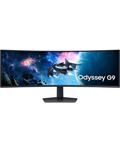 Samsung Odyssey G95C 49-дюймовый двухэкранный изогнутый сверхширокий игровой монитор 1440p HDR 240 Гц (черный)