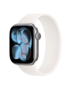 Умные часы Apple Watch Series 11 (GPS+Cellular), 46 мм, Space Gray Aluminum Case/Light Blush Solo Loop - Size 9