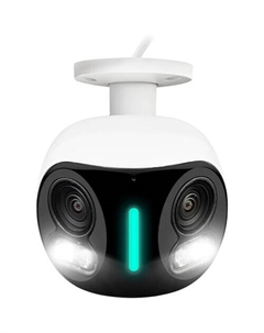 Проводная сетевая цилиндрическая камера Lorex Halo Series H20 E871AB с двумя объективами и разрешением 4K и функцией ночного видения