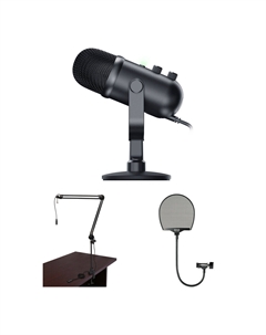 Микрофон Razer Seiren V2 Pro USB с трансляционным держателем и комплектом поп-фильтров