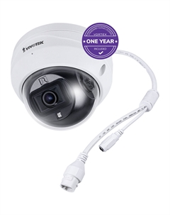 Уличная сетевая купольная камера Vivotek FD639-1Y серии Essential с разрешением 2 МП, объективом 2,8 мм и стандартной облачной лицензией на 1 год