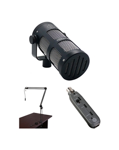 Комплект Sontronics PODCAST PRO с микрофоном, штативом и аудиоинтерфейсом (черный)