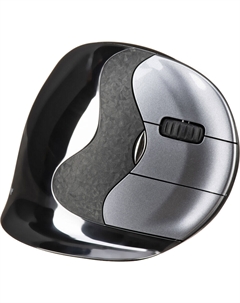 Беспроводная мышь Evoluent VerticalMouse D (большая, темно-серебристая)