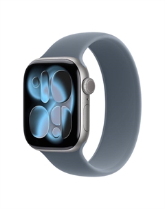 Умные часы Apple Watch Series 11 (GPS), 46 мм, Space Gray Aluminum Case/Anchor Blue Solo Loop - Size 10