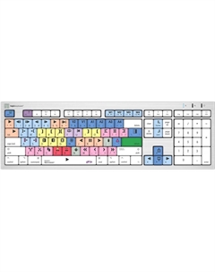 Клавиатура Logickeyboard ALBA Avid Media Composer для Mac