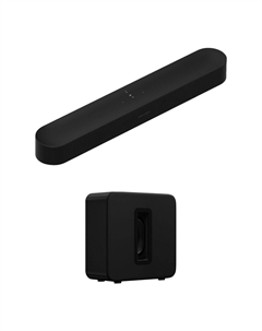 Саундбар Sonos Beam Gen 2 с комплектом беспроводных сабвуферов Sub 4 (черный)