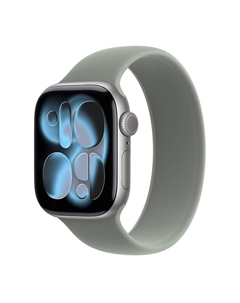 Умные часы Apple Watch Series 11 (GPS), 46 мм, Space Gray Aluminum Case/Green Gray Solo Loop - Size 6