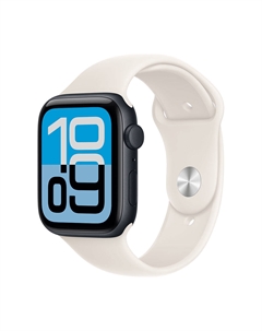 Умные часы Apple Watch SE 3, 2025 (GPS), 40 мм, Midnight Aluminum Case/Starlight Sport Band - S/M