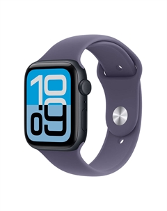 Умные часы Apple Watch SE 3, 2025 (GPS), 40 мм, Midnight Aluminum Case/Purple Fog Sport Band - M/L