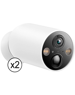 Умная беспроводная камера видеонаблюдения TP-Link Tapo C425 с функцией ночного видения и прожекторами (2 шт.) Tp-link