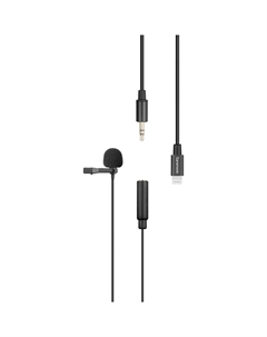 Всенаправленный петличный микрофон Saramonic LavMicro U1A с разъемом Lightning для устройств iOS (кабель 6,5 футов)