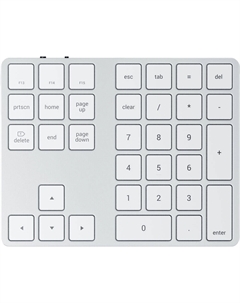 Расширенная клавиатура Satechi Bluetooth для Mac (серебристая)