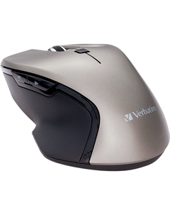 Беспроводная мышь Verbatim с синей светодиодной подсветкой USB Type-C (графит)