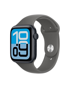 Умные часы Apple Watch SE 3, 2025 (GPS), 44 мм, Midnight Aluminum Case/Stone Gray Sport Band - M/L