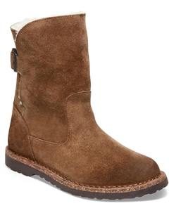 Женские сапоги замшевые короткие, коричневый Birkenstock