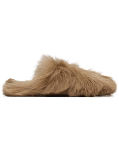 Тапочки из овчины цвета «Тоскана» Yves salomon